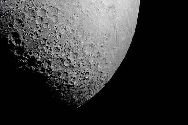 Artemis wallpaper: Orientale Basin at the Edge of Light